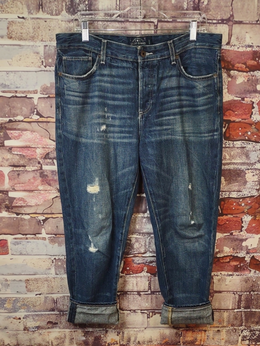 Lucky Brand Sienna Slim Boyfriend Distressed Jeans